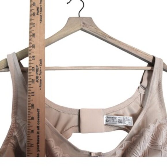 Glamorise Bra 48D Light Beige / Tan Lace Detail Underwire - Picture 5 of 7